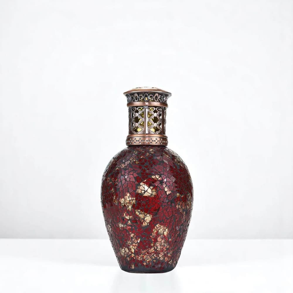 Sangria Large Ashleigh & BUrwood Fragrance lamp shown on a white background