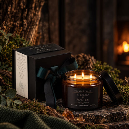 Massoia & Fireligt 400g Amberlight 3 Wick Candle
