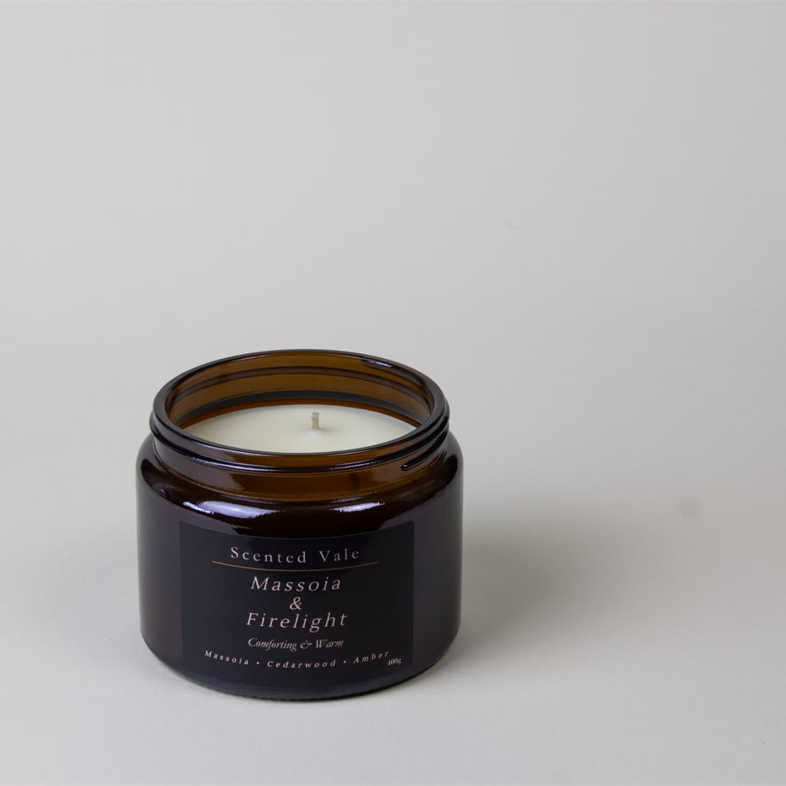 Massoia & Fireligt 400g Amberlight 3 Wick Candle